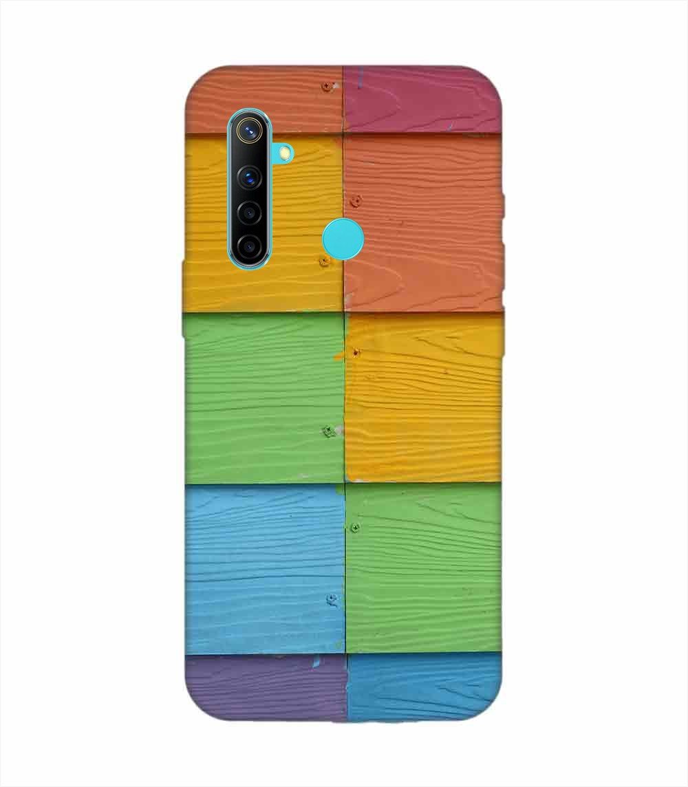 Realme 5 Full Frame Shot Multi Colored Wall (1) Custom Printed Back Cover Design
