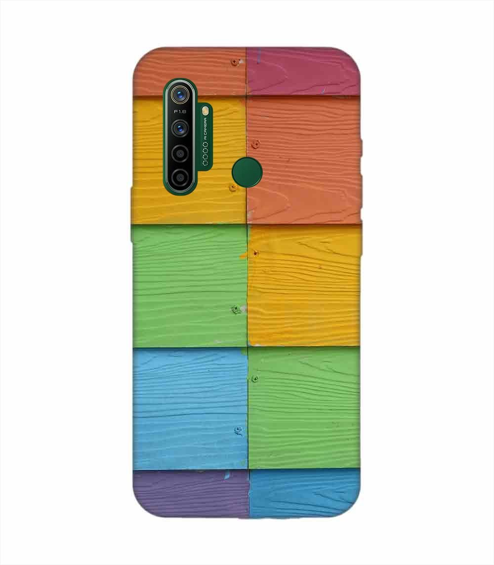 Realme 5I Full Frame Shot Multi Colored Wall (1) Custom Printed Back Cover Design