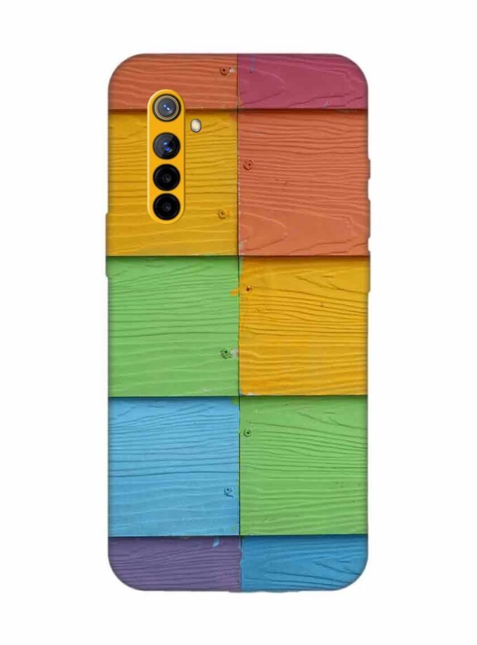 Realme 6S Full Frame Shot Multi Colored Wall (1) Custom Printed Back Cover Design