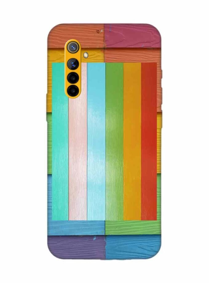 Realme 6S Full Frame Shot Multi Colored Wall Custom Printed Back Cover Design