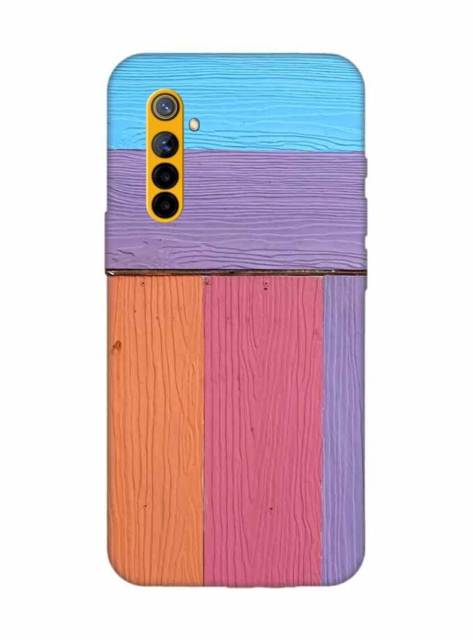 Realme 6S Full Frame Shot Multi Colored Wall By Swimming Pool Custom Printed Back Cover Design
