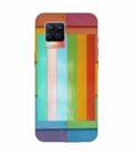 Realme 8 (4G) Full Frame Shot Multi Colored Wall Custom Printed Back Cover Design