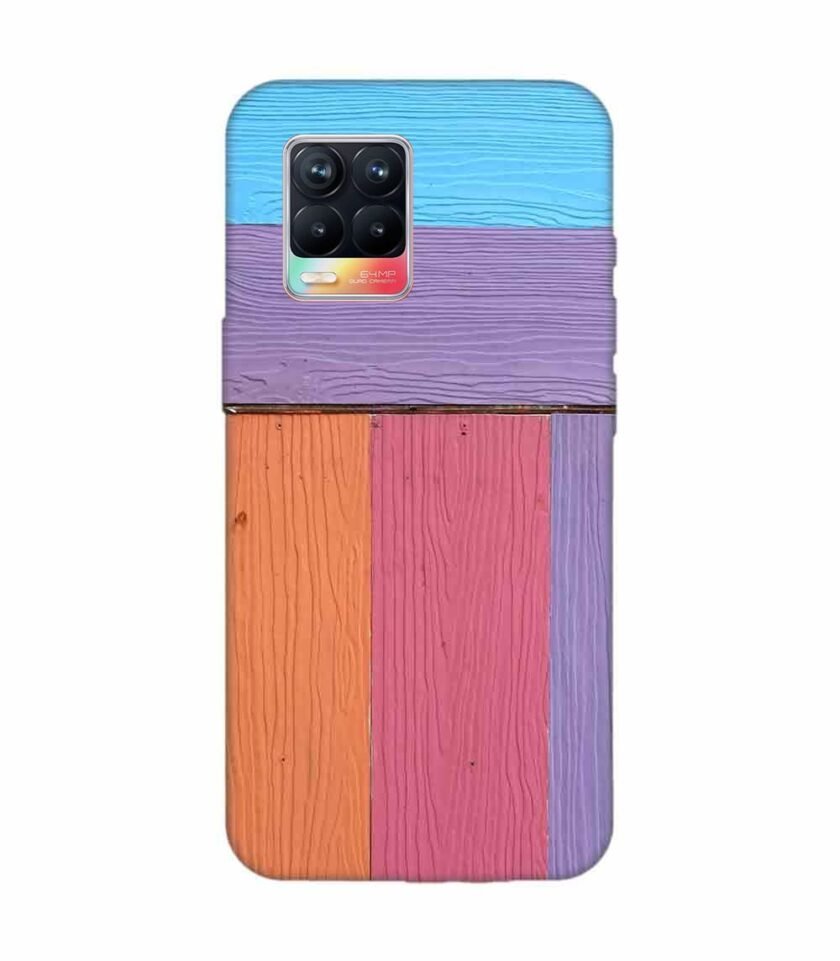 Realme 8 (4G) Full Frame Shot Multi Colored Wall By Swimming Pool Custom Printed Back Cover Design