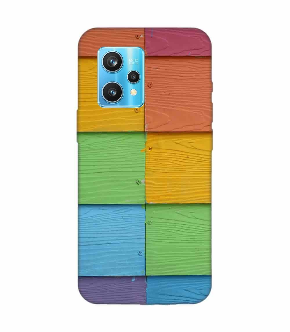 Realme 9 Pro Plus (5G) Full Frame Shot Multi Colored Wall (1) Custom Printed Back Cover Design