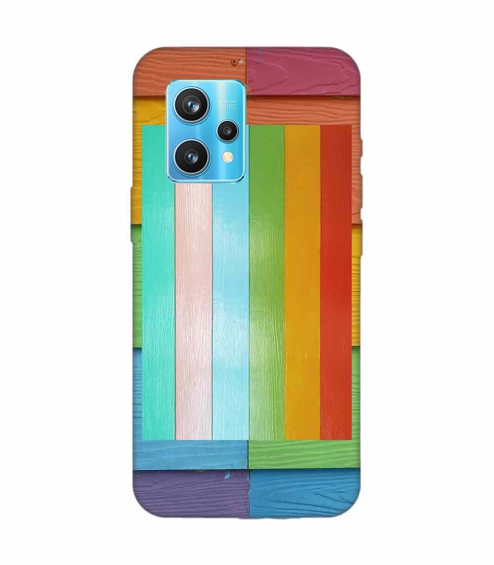 Realme 9 Pro Plus (5G) Full Frame Shot Multi Colored Wall Custom Printed Back Cover Design