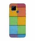 Realme C15 Full Frame Shot Multi Colored Wall (1) Custom Printed Back Cover Design