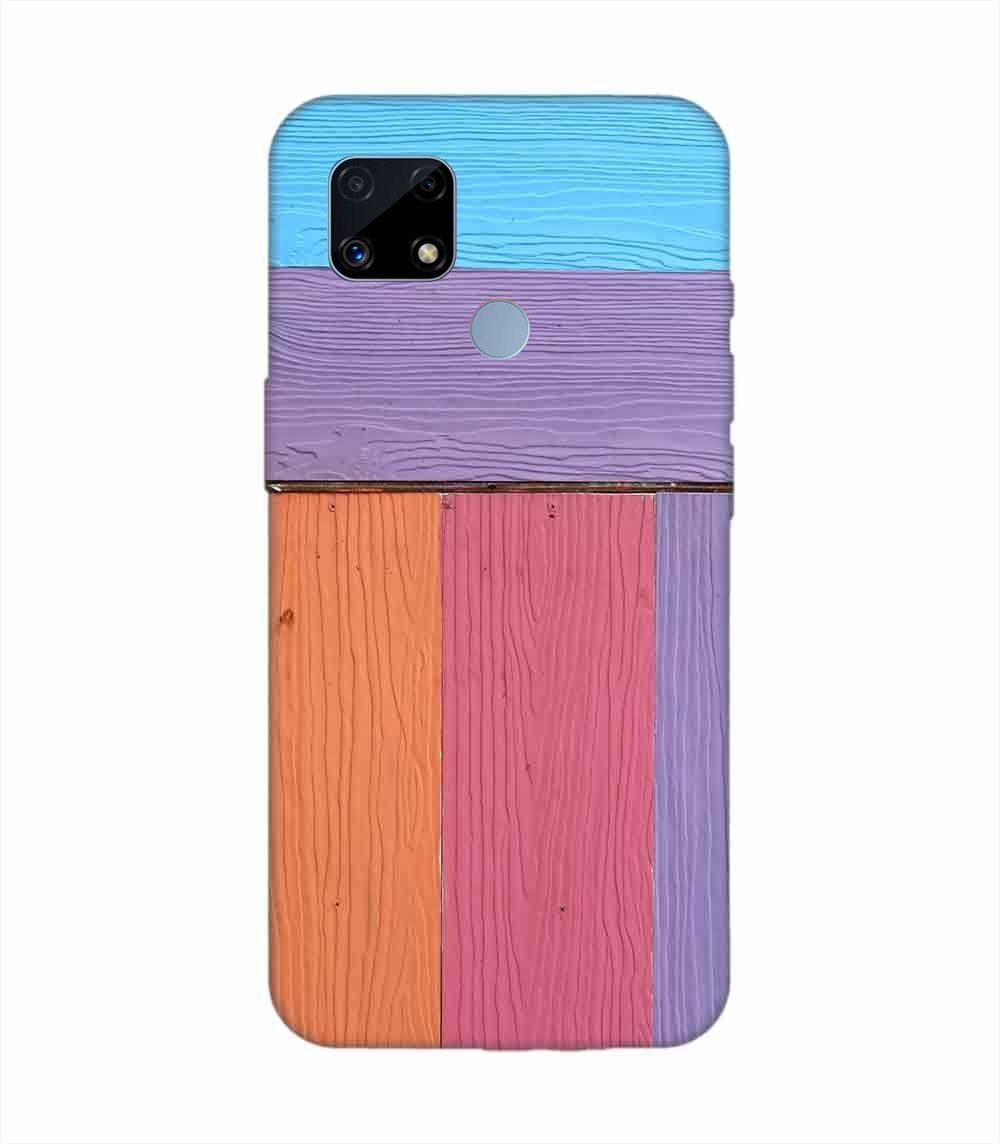 Realme C25 Full Frame Shot Multi Colored Wall By Swimming Pool Custom Printed Back Cover Design
