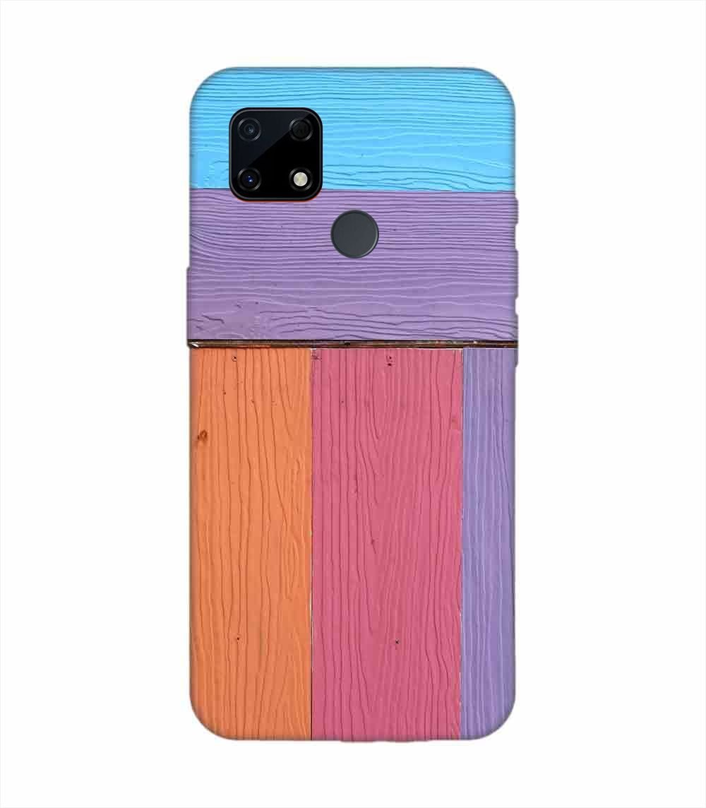 Realme C25S Full Frame Shot Multi Colored Wall By Swimming Pool Custom Printed Back Cover Design