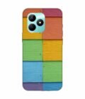 Realme C51 Full Frame Shot Multi Colored Wall (1) Custom Printed Back Cover Design