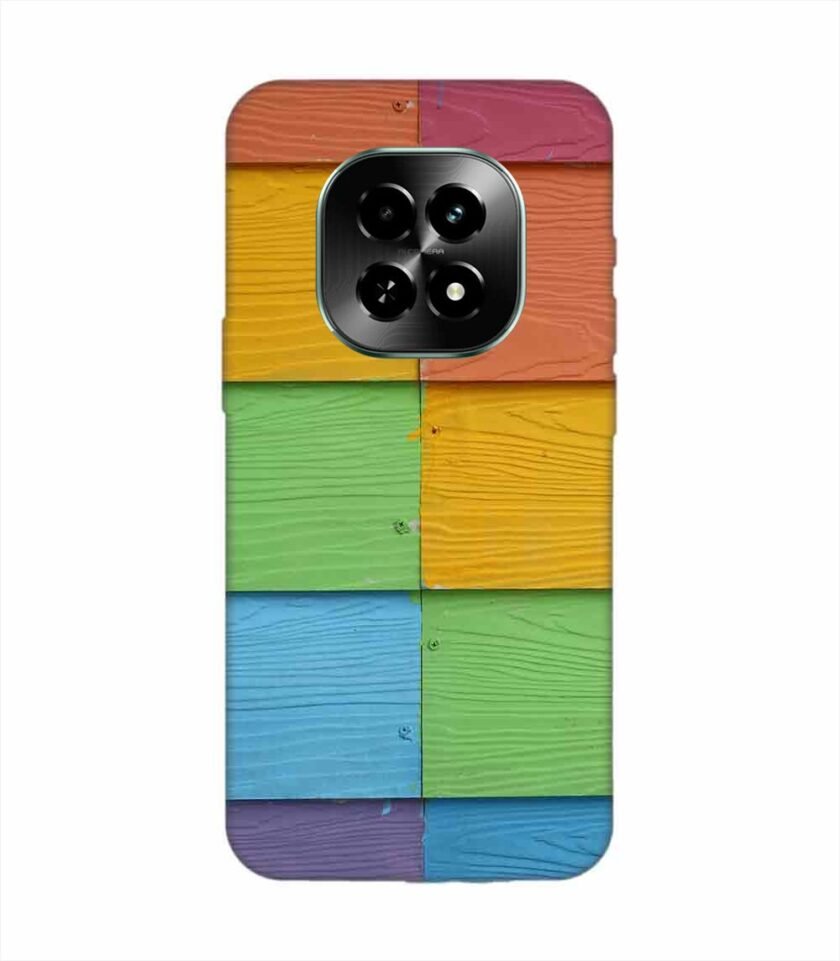 Realme C63 (5G) Full Frame Shot Multi Colored Wall (1) Custom Printed Back Cover Design