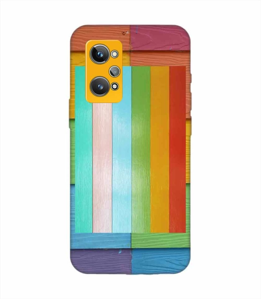 Realme Gt 2 Full Frame Shot Multi Colored Wall Custom Printed Back Cover Design
