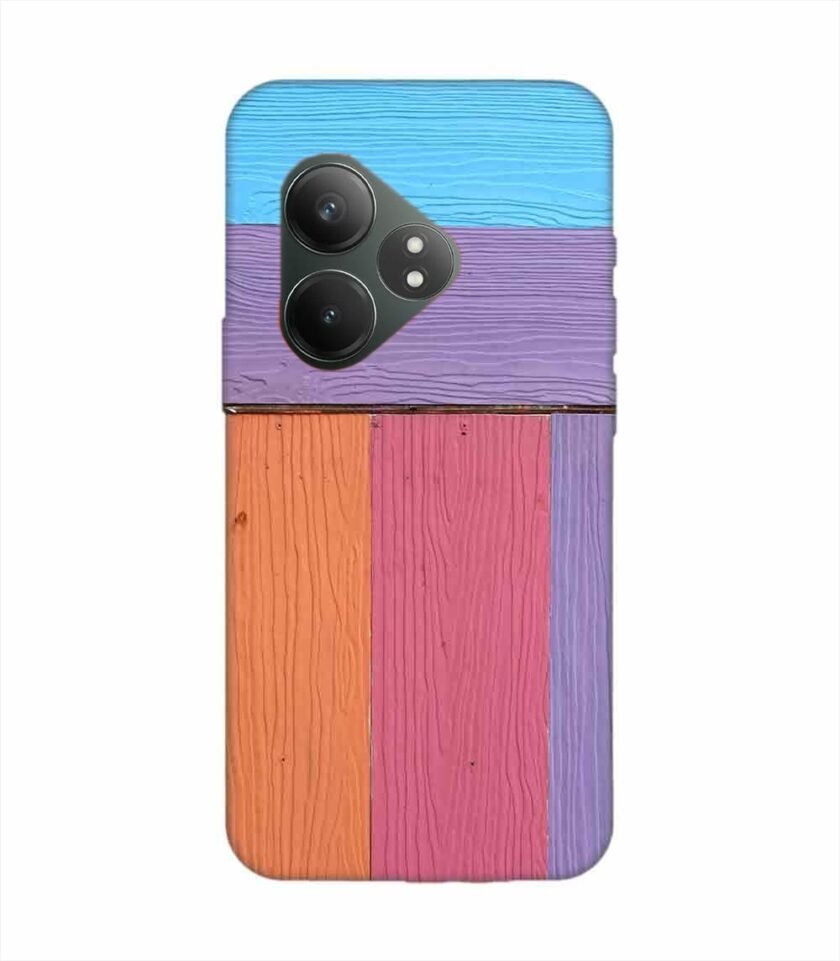 Realme Gt 6T (5G) Full Frame Shot Multi Colored Wall By Swimming Pool Custom Printed Back Cover Design
