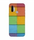 Realme Narzo 10A Full Frame Shot Multi Colored Wall (1) Custom Printed Back Cover Design