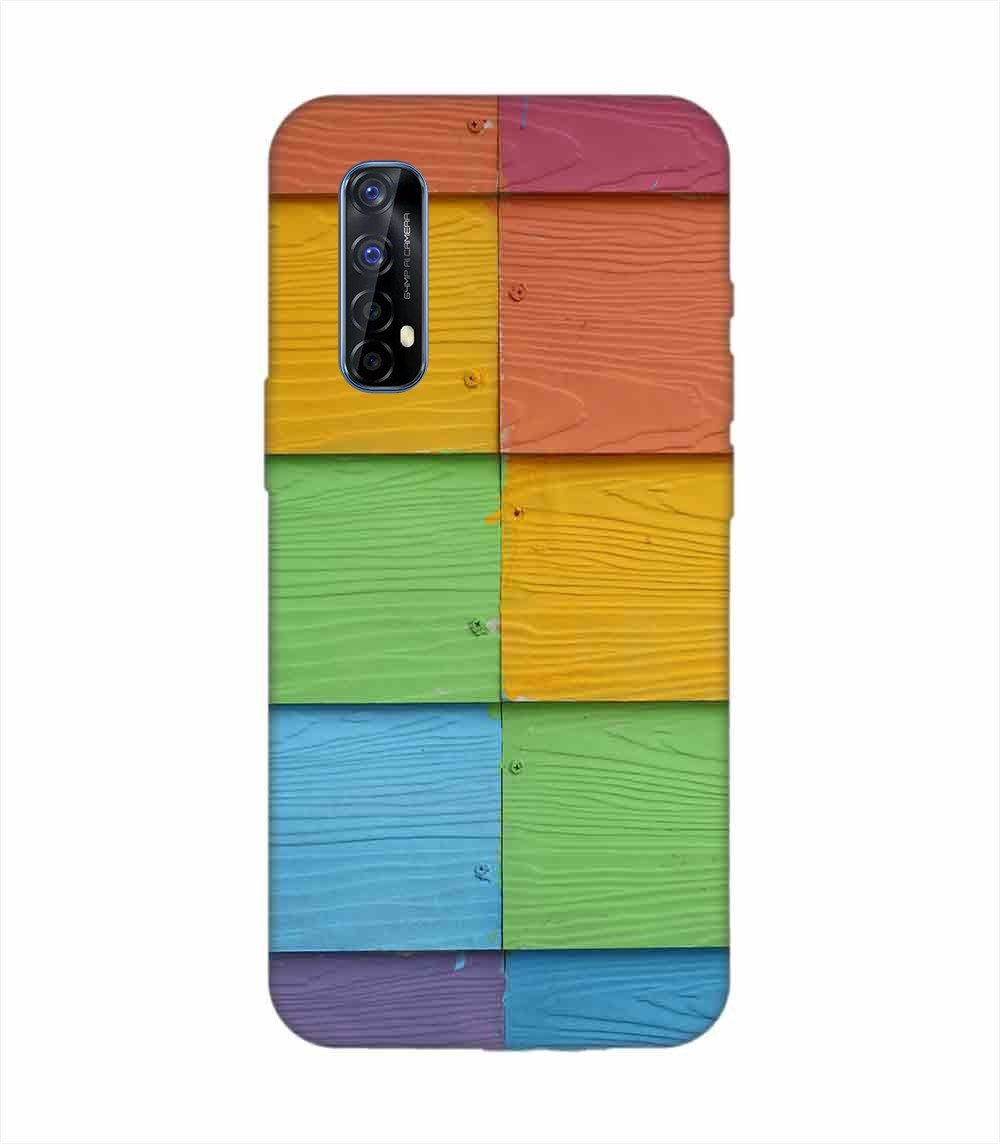Realme Narzo 20 Pro Full Frame Shot Multi Colored Wall (1) Custom Printed Back Cover Design