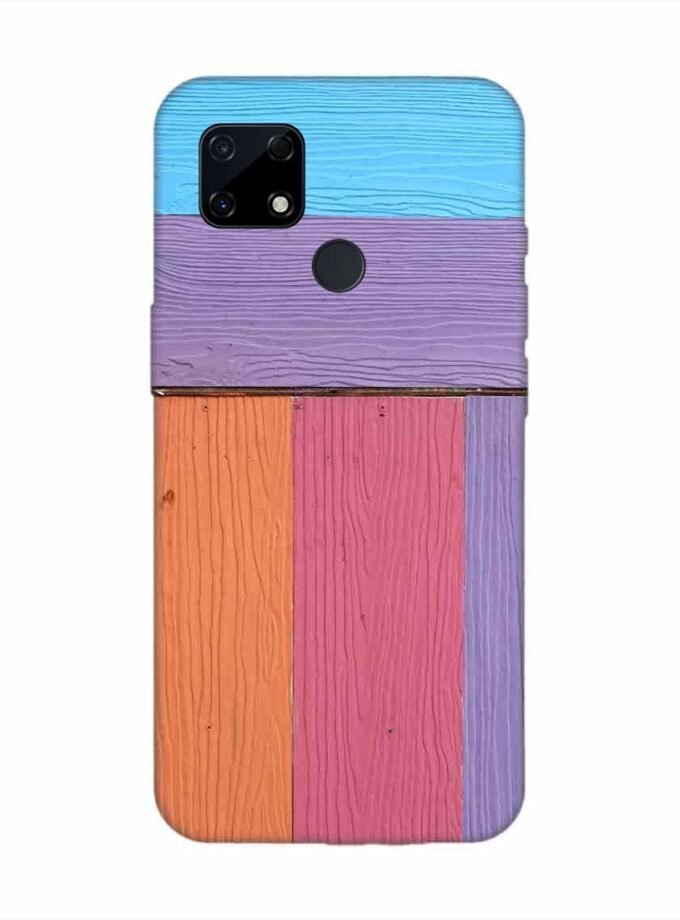 Realme Narzo 20 Full Frame Shot Multi Colored Wall By Swimming Pool Custom Printed Back Cover Design