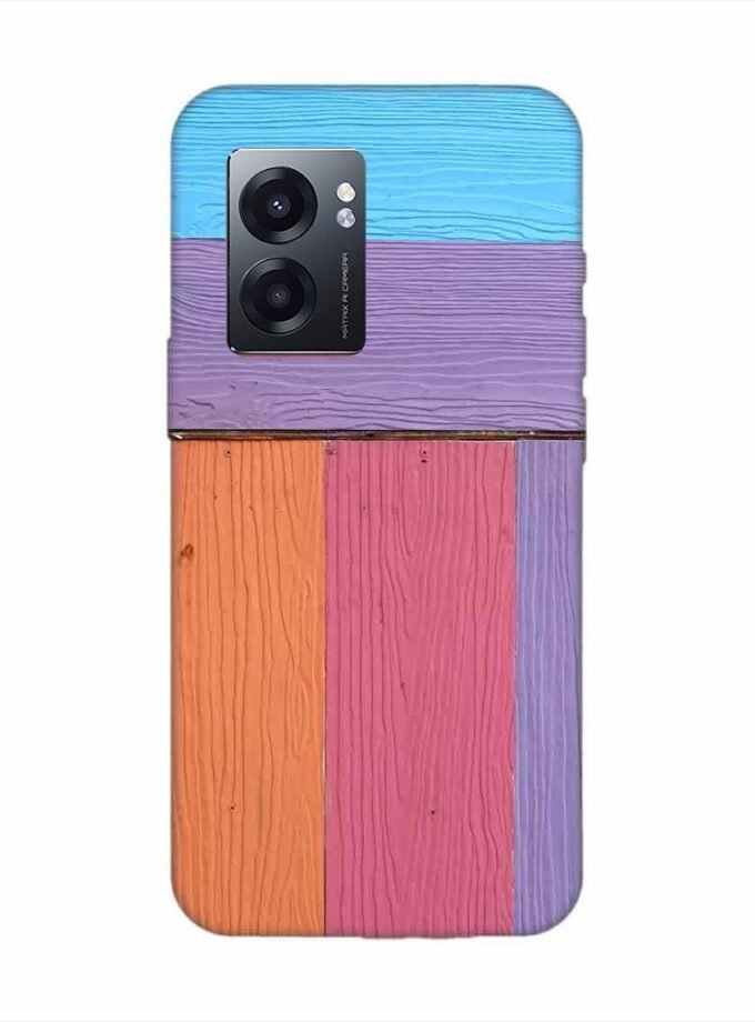 Realme Narzo 50 (5G) Full Frame Shot Multi Colored Wall By Swimming Pool Custom Printed Back Cover Design