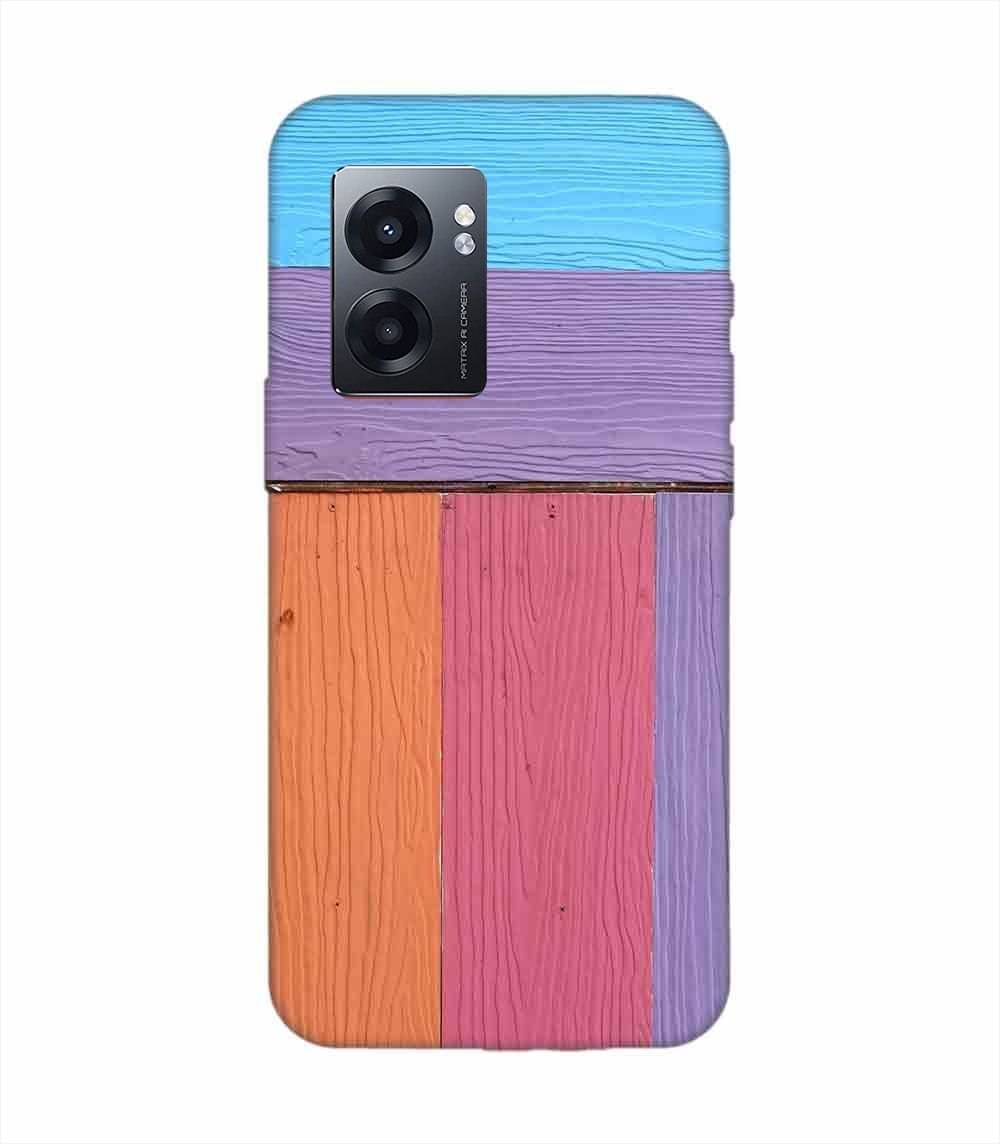 Realme Narzo 50 (5G) Full Frame Shot Multi Colored Wall By Swimming Pool Custom Printed Back Cover Design