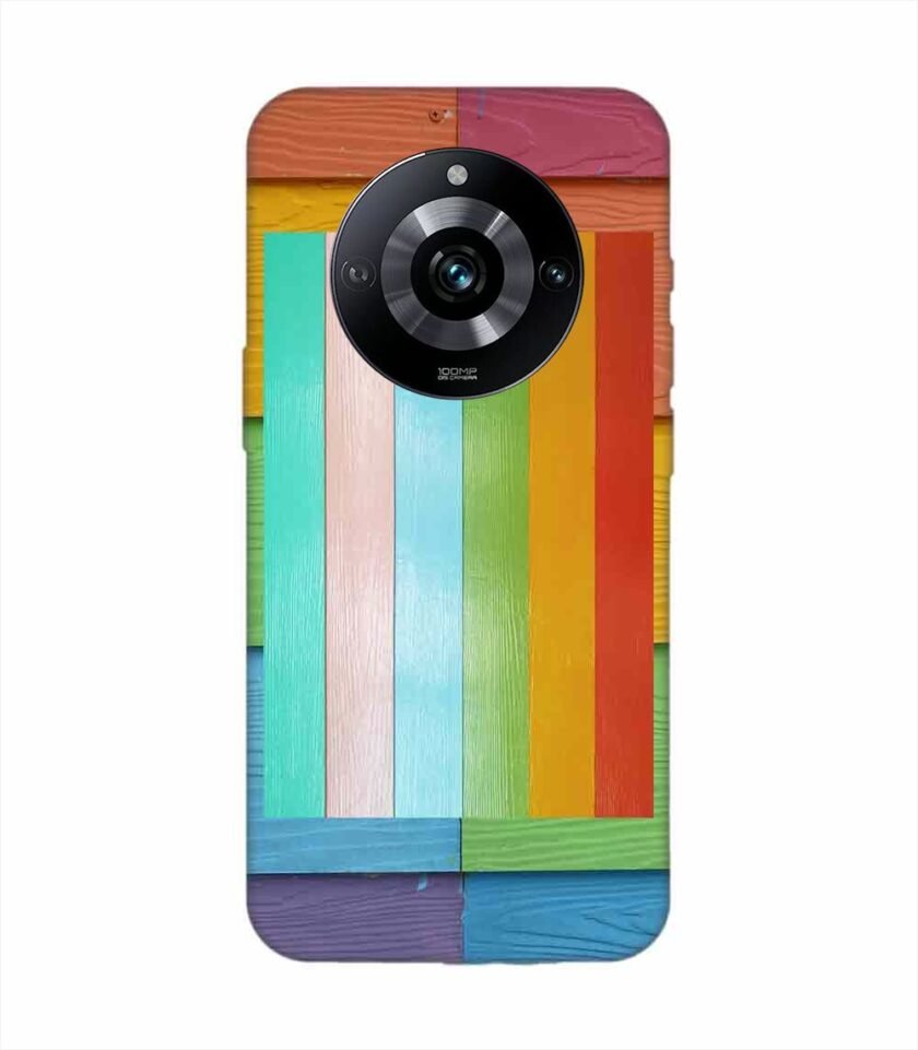 Realme Narzo 60 Pro (5G) Full Frame Shot Multi Colored Wall Custom Printed Back Cover Design