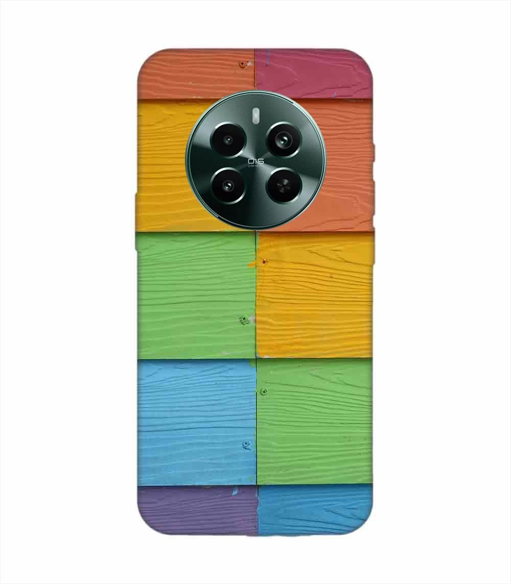 Realme Narzo 70 (5G) Full Frame Shot Multi Colored Wall (1) Custom Printed Back Cover Design