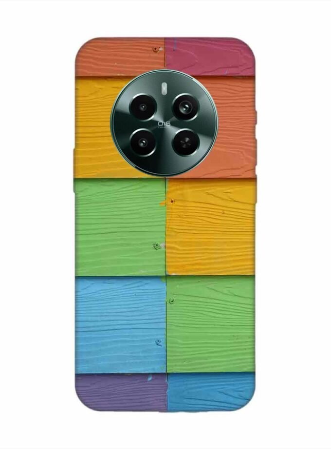 Realme Narzo 70 Pro (5G) Full Frame Shot Multi Colored Wall (1) Custom Printed Back Cover Design