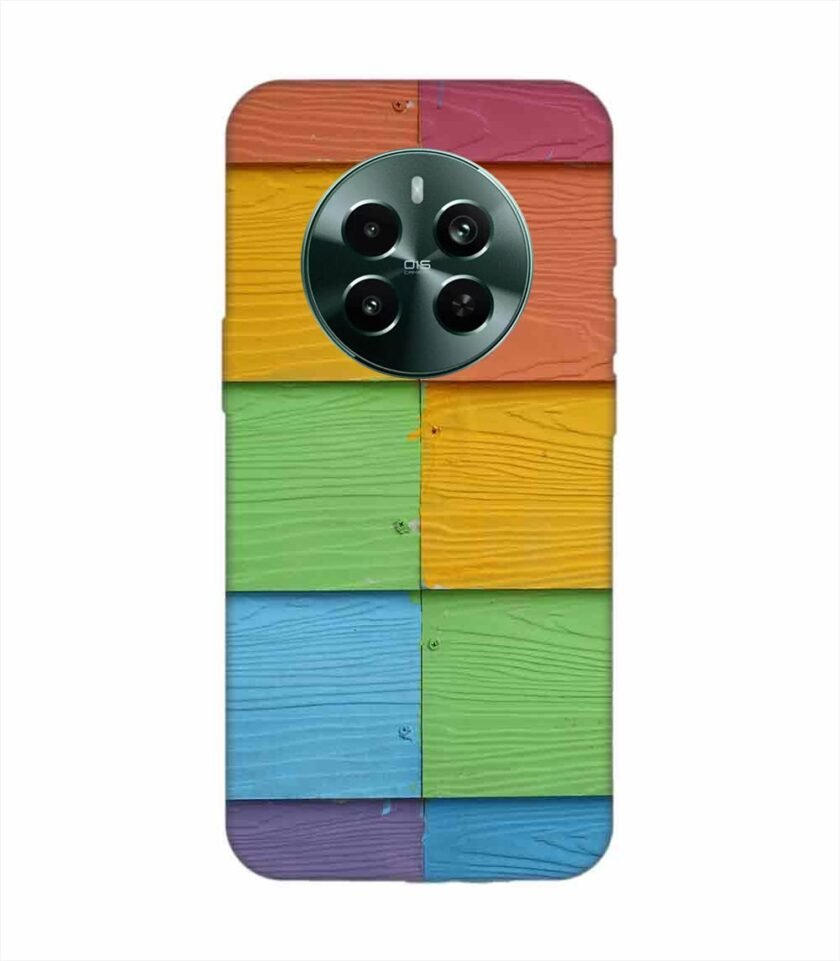 Realme Narzo 70 Pro (5G) Full Frame Shot Multi Colored Wall (1) Custom Printed Back Cover Design