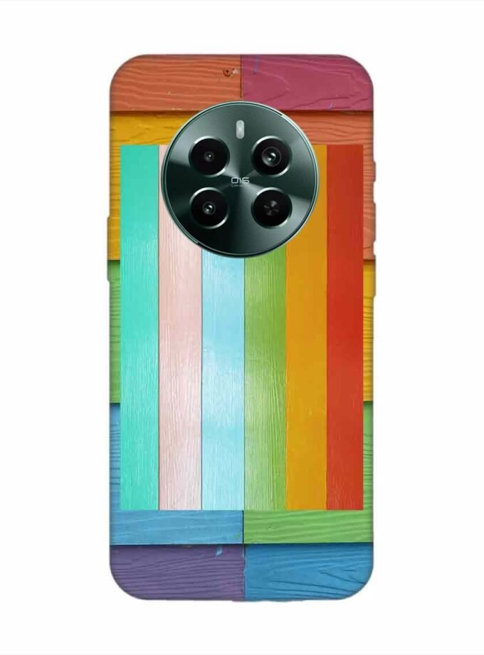 Realme Narzo 70 Pro (5G) Full Frame Shot Multi Colored Wall Custom Printed Back Cover Design