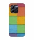 Realme Narzo N53 Full Frame Shot Multi Colored Wall (1) Custom Printed Back Cover Design