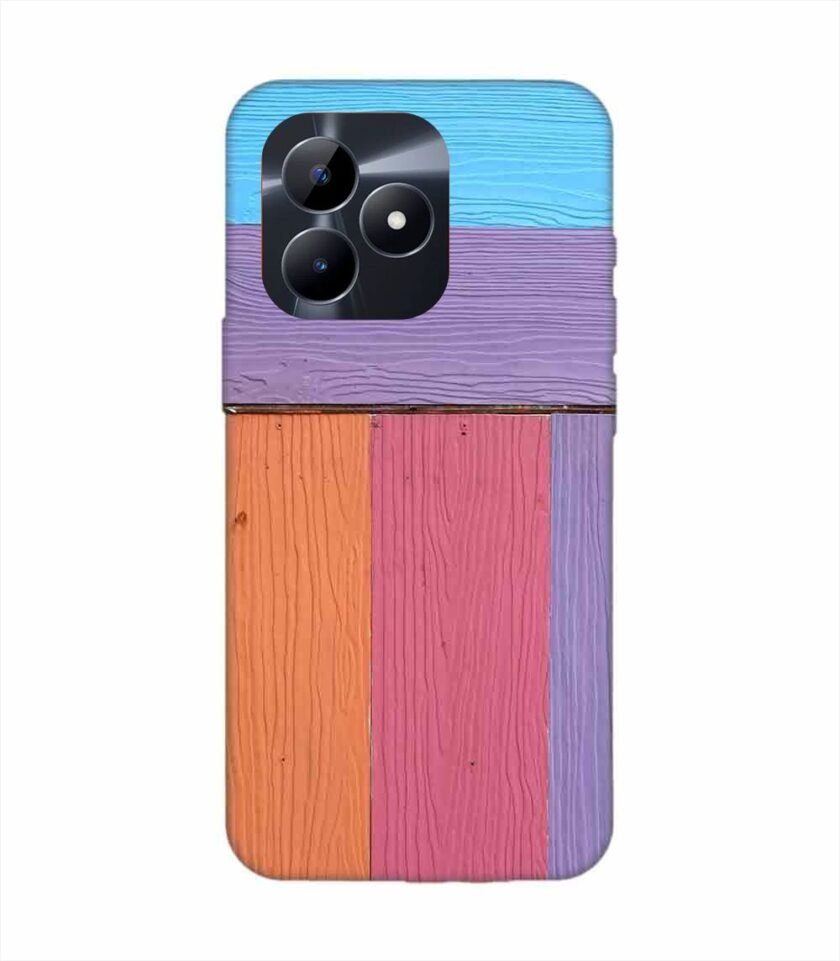 Realme Narzo N53 Full Frame Shot Multi Colored Wall By Swimming Pool Custom Printed Back Cover Design