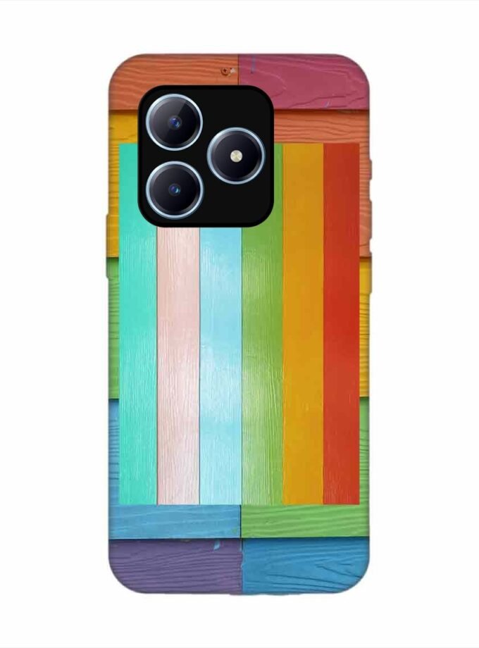 Realme Narzo N63 Full Frame Shot Multi Colored Wall Custom Printed Back Cover Design