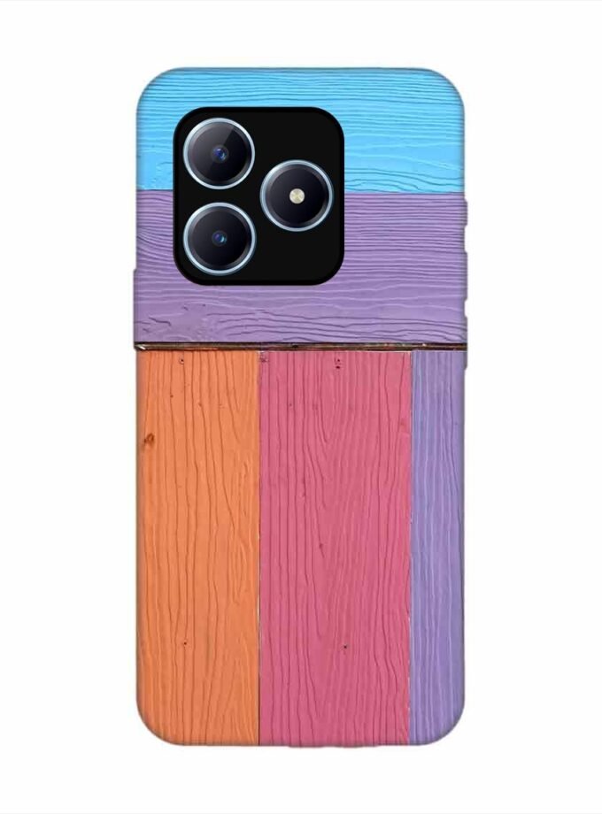 Realme Narzo N63 Full Frame Shot Multi Colored Wall By Swimming Pool Custom Printed Back Cover Design