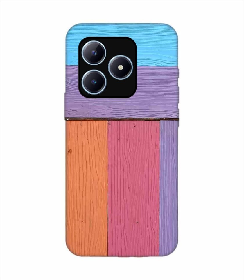 Realme Narzo N63 Full Frame Shot Multi Colored Wall By Swimming Pool Custom Printed Back Cover Design