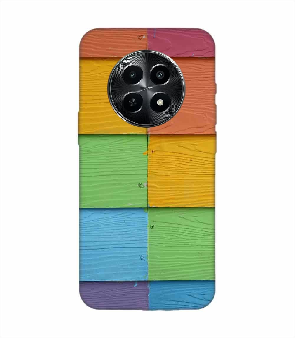 Realme Narzo N65 (5G) Full Frame Shot Multi Colored Wall (1) Custom Printed Back Cover Design