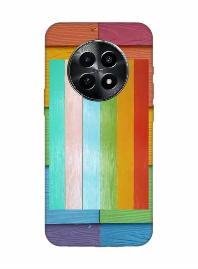 Realme Narzo N65 (5G) Full Frame Shot Multi Colored Wall Custom Printed Back Cover Design
