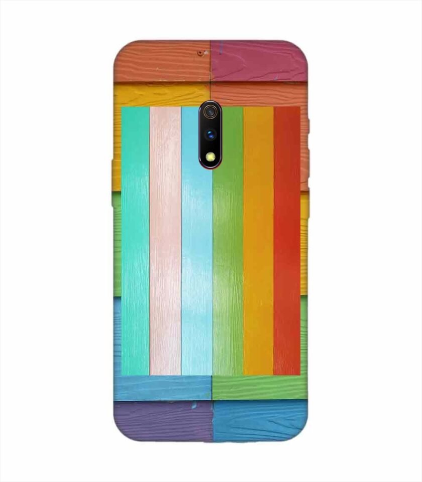Realme X Full Frame Shot Multi Colored Wall Custom Printed Back Cover Design