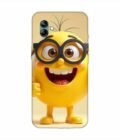 Samsung Galaxy A04E Happy Yellow Smiley Face Wearing Glasses Giving Thumbs Up Custom Printed Back Cover Design