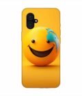 Samsung Galaxy A06 Happy Smiley Face Emoji Custom Printed Back Cover Design