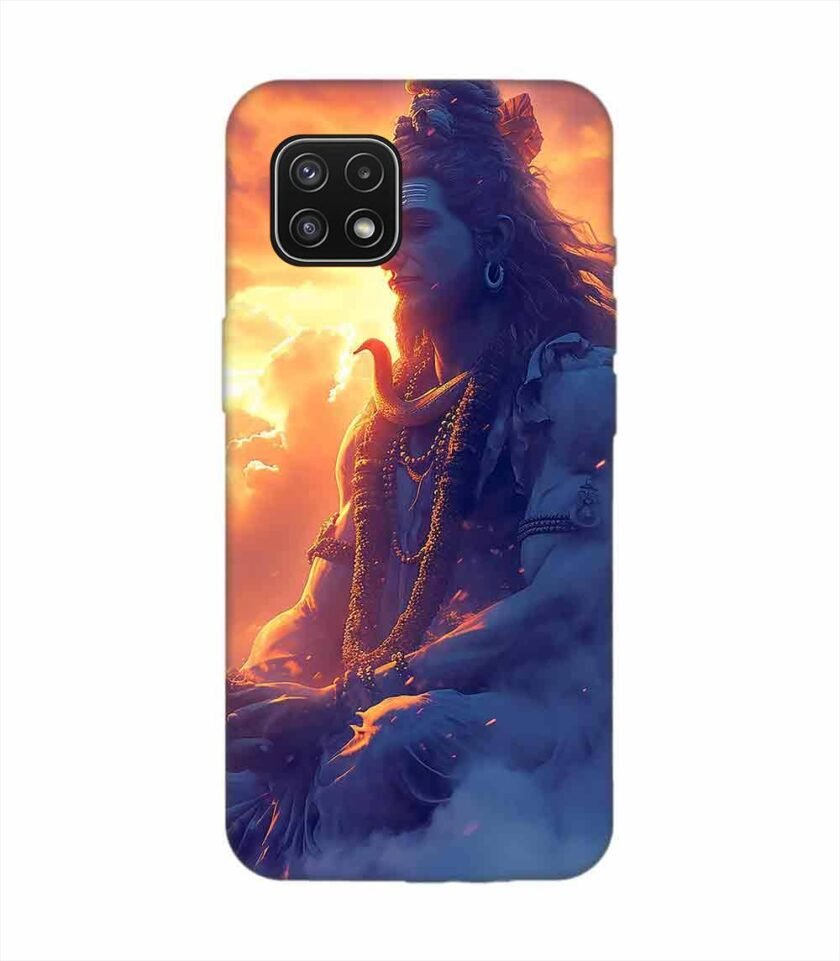 Samsung Galaxy A22 (5G) Happy Maha Shivaratri Wallpaper Custom Printed Back Cover Design