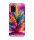 Samsung Galaxy A31 Happy Holi Color Splash Explosion Colored Powder Background Ai Generated Custom Printed Back Cover Design