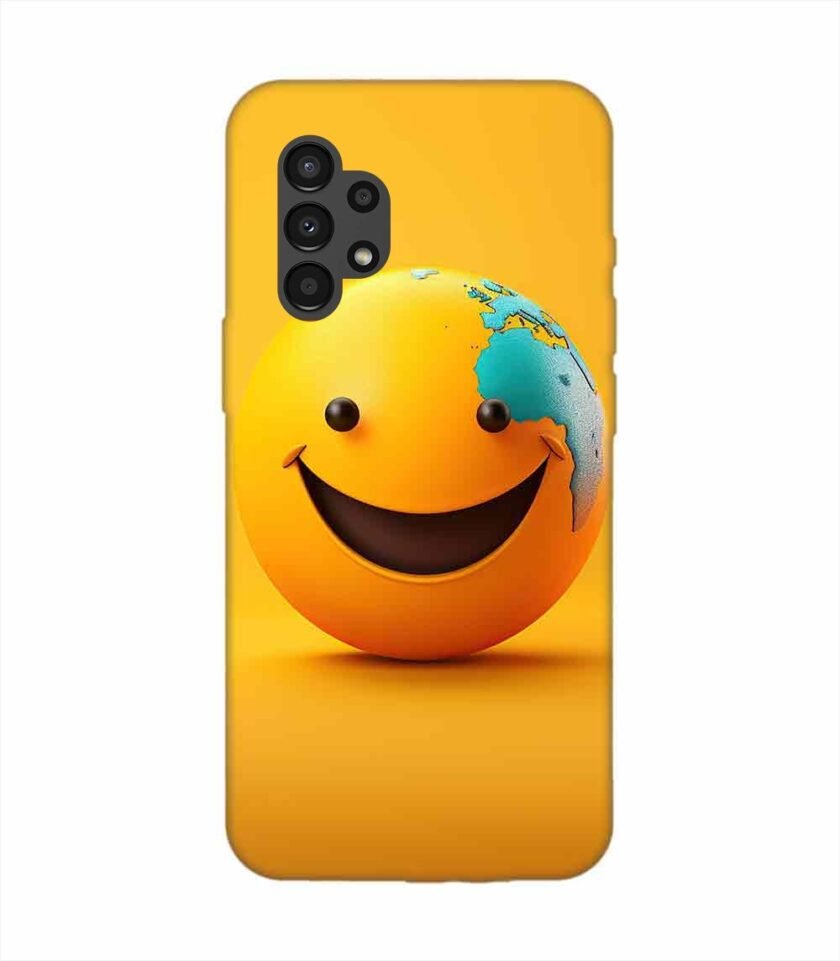 Samsung Galaxy A32 (4G) Happy Smiley Face Emoji Custom Printed Back Cover Design