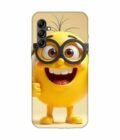 Samsung Galaxy A34 (5G) Happy Yellow Smiley Face Wearing Glasses Giving Thumbs Up Custom Printed Back Cover Design