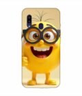 Samsung Galaxy A40 Happy Yellow Smiley Face Wearing Glasses Giving Thumbs Up Custom Printed Back Cover Design