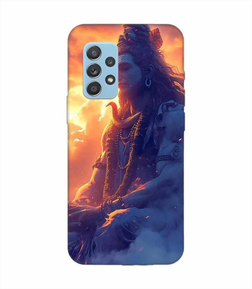 Samsung Galaxy A52 (5G) Happy Maha Shivaratri Wallpaper Custom Printed Back Cover Design