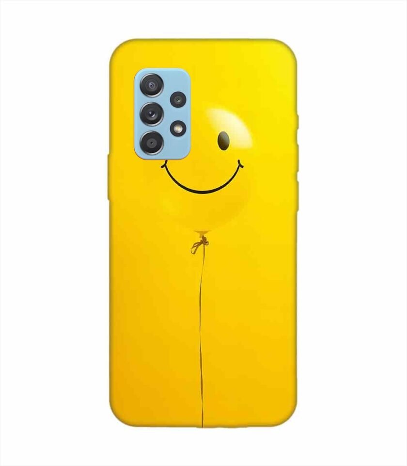 Samsung Galaxy A52 (5G) Happy Yellow Balloon Custom Printed Back Cover Design