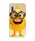 Samsung Galaxy A7 (2018) Happy Yellow Smiley Face Wearing Glasses Giving Thumbs Up Custom Printed Back Cover Design
