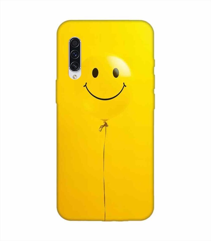 Samsung Galaxy A70S Happy Yellow Balloon Custom Printed Back Cover Design