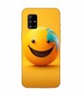 Samsung Galaxy A71 Happy Smiley Face Emoji Custom Printed Back Cover Design