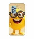 Samsung Galaxy A72 Happy Yellow Smiley Face Wearing Glasses Giving Thumbs Up Custom Printed Back Cover Design