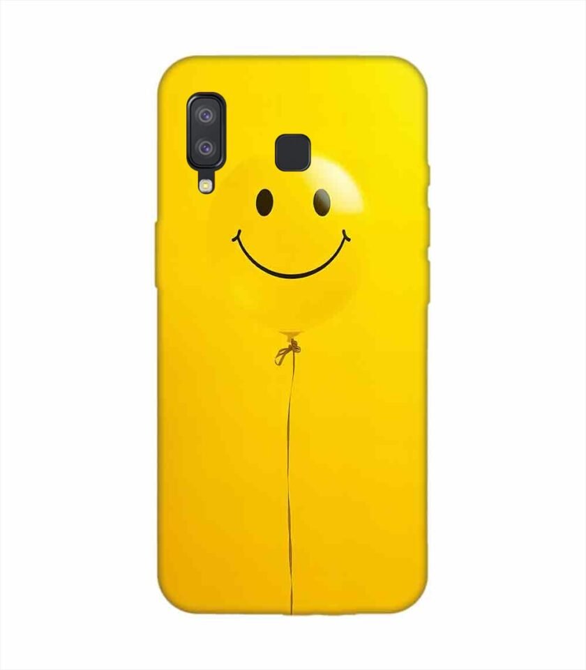 Samsung Galaxy A8 Star Happy Yellow Balloon Custom Printed Back Cover Design