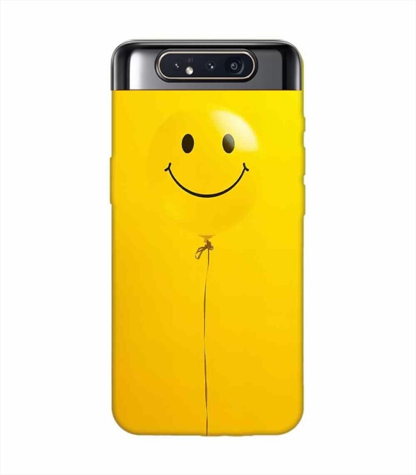 Samsung Galaxy A80 Happy Yellow Balloon Custom Printed Back Cover Design
