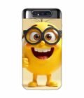 Samsung Galaxy A80 Happy Yellow Smiley Face Wearing Glasses Giving Thumbs Up Custom Printed Back Cover Design